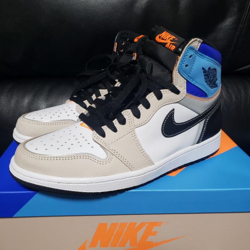 JORDAN BRAND AIR JORDAN 1 RETRO HIGH OG WHITE/TOTAL ORANGE-MULTI