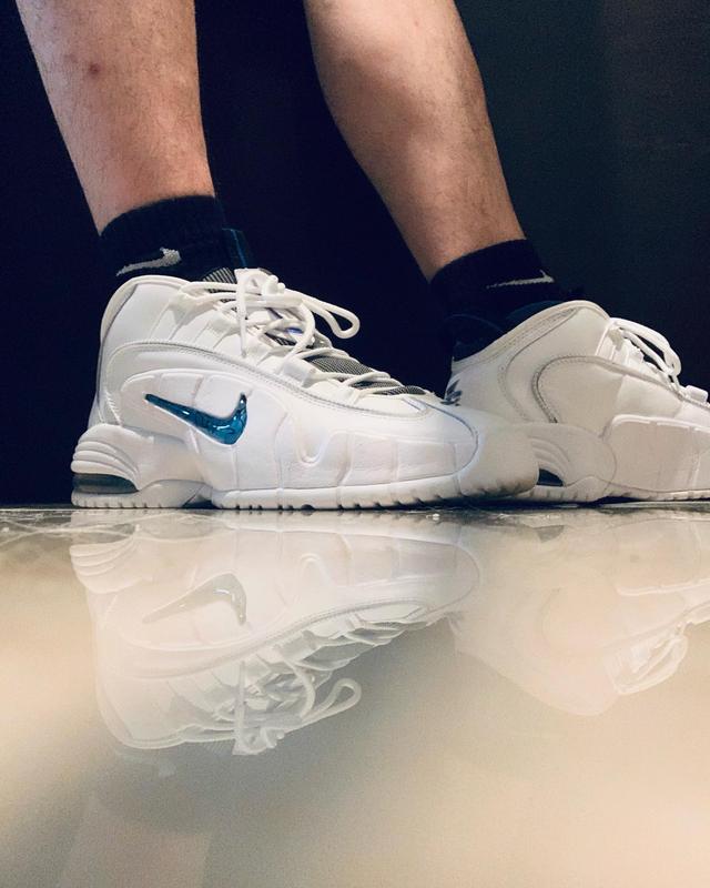 シューズ(男性用) Nike Penny WhiteandVarsity  27 NIKE AIR MAX PENNY WHITE/VARSITY ROYAL-BLACK 22SU-I（ナイキ