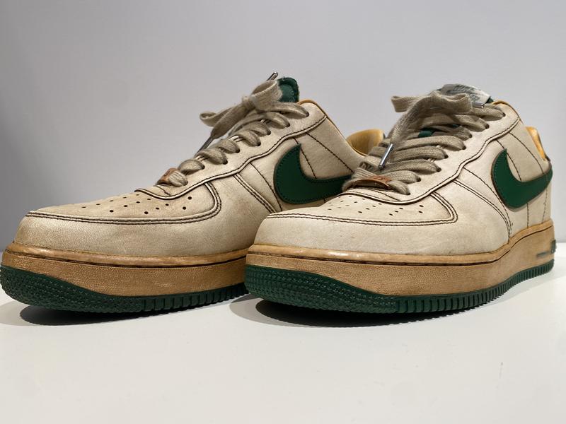 NIKE WMNS AIR FORCE 1 '07 LV8 SAIL/GORGE GREEN-SESAME-PEARL WHITE ...