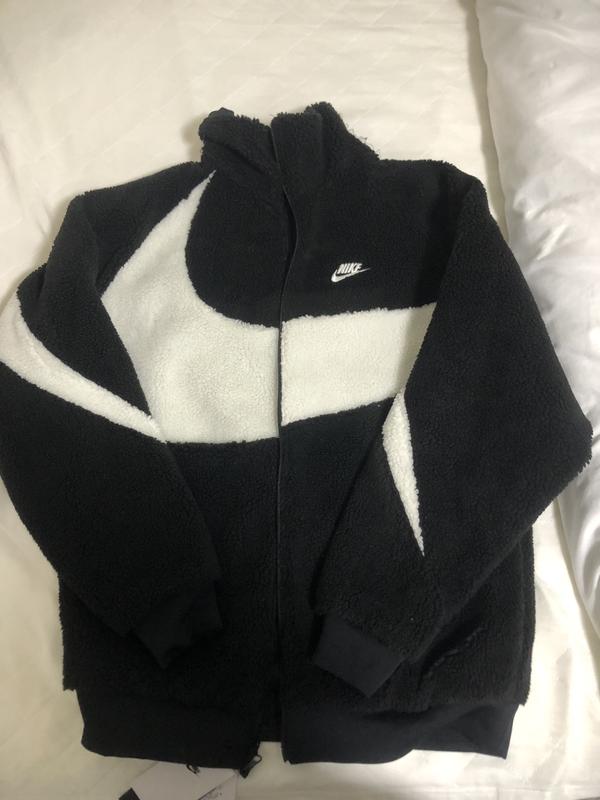 状態新品ラッピング袋入りNike VM SWOOSH FULLZIP JACKET Black Sail