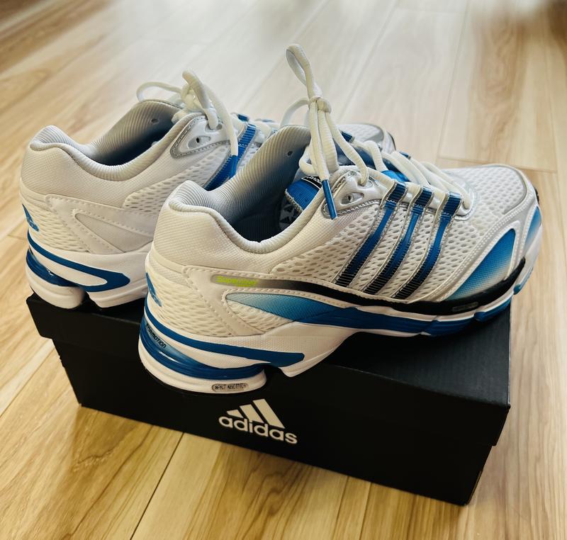 adidas SUPERNOVA CUSHION 7 FTWR WHITE/BLUE RUSH/SEMI SOLAR GREEN