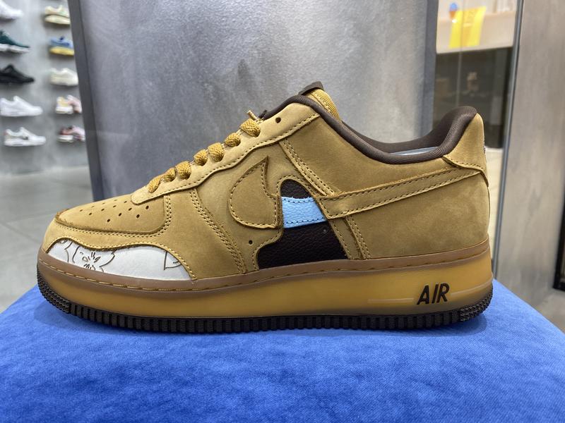 NIKE WMNS AIR FORCE 1 '07 LX WHEAT/WHEAT-DARK MOCHA 22HO-I