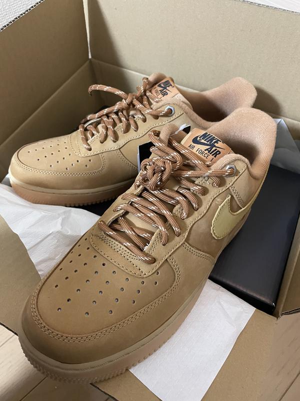 NIKE AIR FORCE 1 '07 WB FLAX/WHEAT-GUM LIGHT BROWN-BLACK 23HO-I