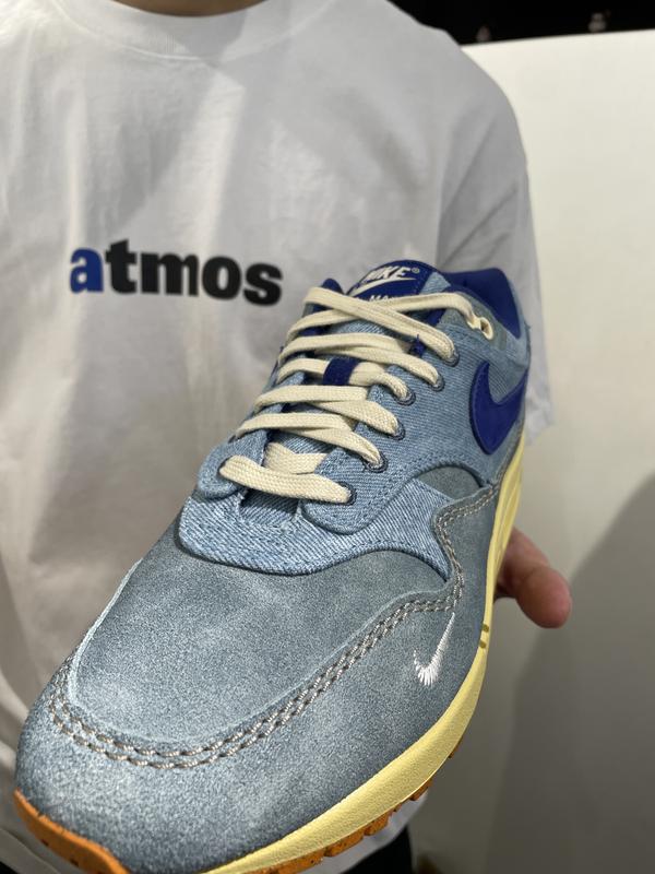 NIKE AIR MAX 1 PRM MINERAL SLATE/DEEP ROYAL BLUE-LEMON WASH 22FA-S