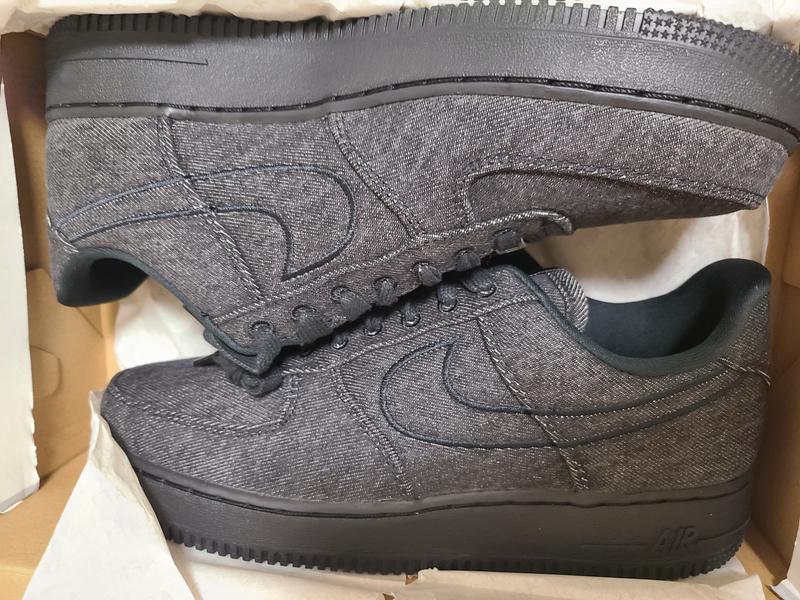 NIKE WMNS AIR FORCE 1 '07 LV8 BLACK/BLACK-WHITE-METALLIC SILVER