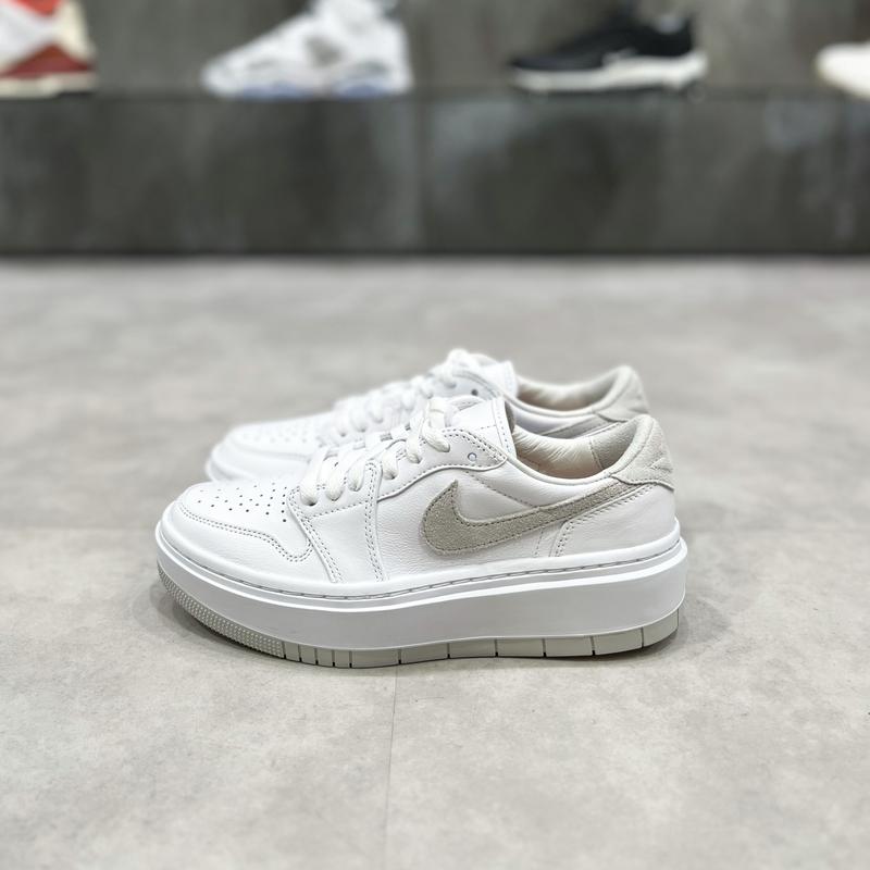 JORDAN BRAND WMNS AIR JORDAN 1 ELEVATE LOW WHITE/NEUTRAL GREY