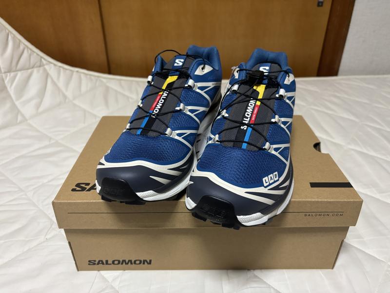 SALOMON XT-6 Dark Blue/Almond Milk/Asphalt（サロモン XT-6-ブルー