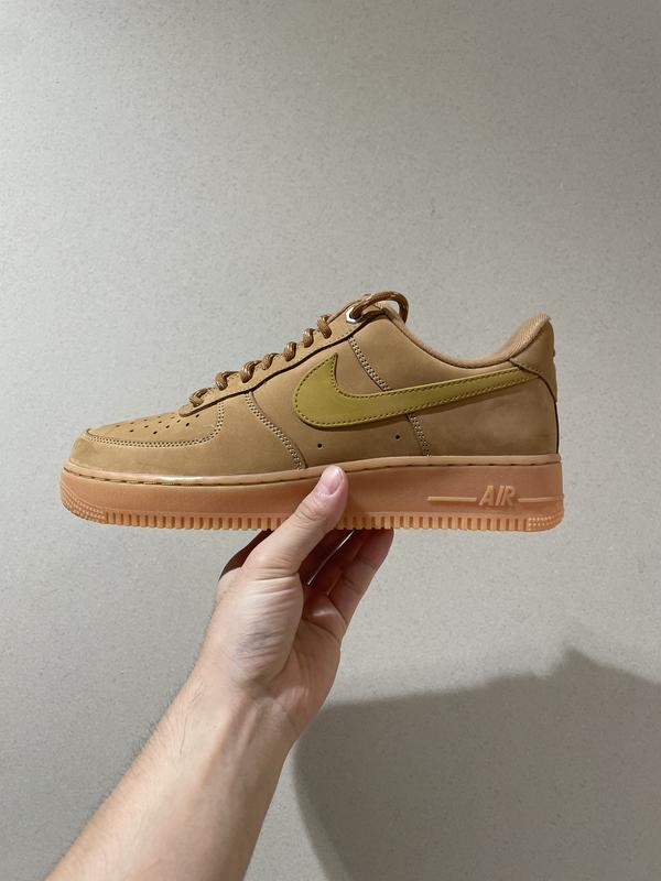 NIKE AIR FORCE 1 '07 WB FLAX/WHEAT-GUM LIGHT BROWN-BLACK 23HO-I