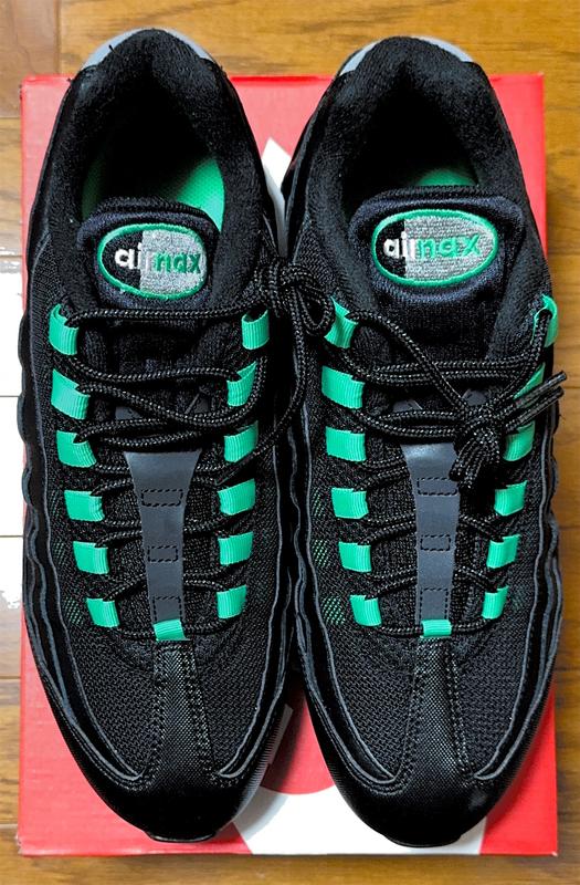 NIKE AIR MAX 95 OG BLACK/GREEN SHOCK-BLACK-PEARL GREY