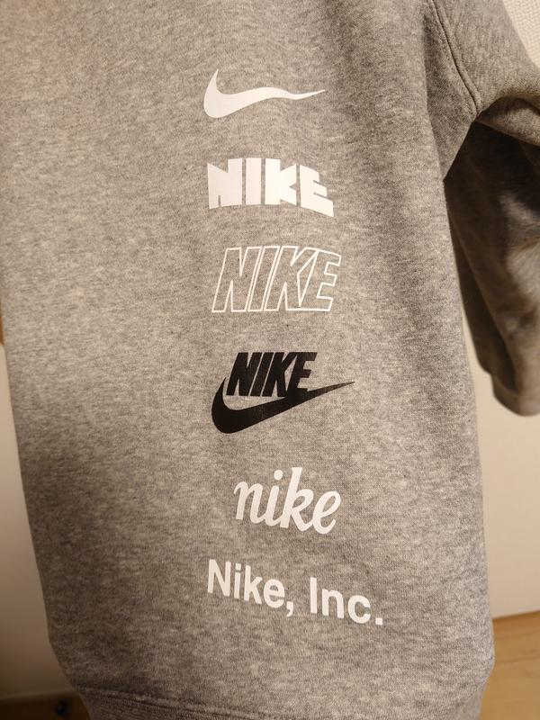 ★ドイツ発*NIKE*新作*CLUBアップリケロゴスウェット/GL★ NIKE AS M NK CLUB + BB CREW MLOGO DK GREY HEATHER 23SP-I