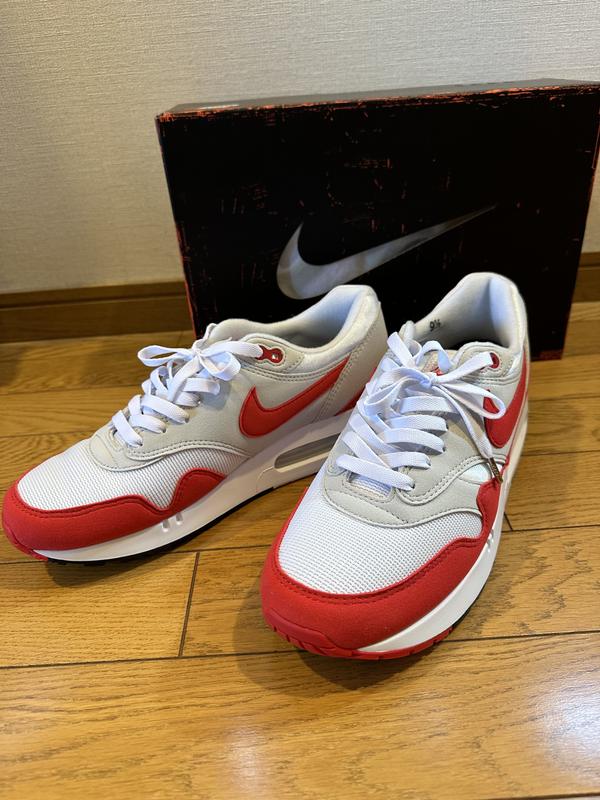 NIKE AIR MAX 1 '86 OG WHITE/UNIVERSITY RED-LT NEUTRAL GREY 23SP-S