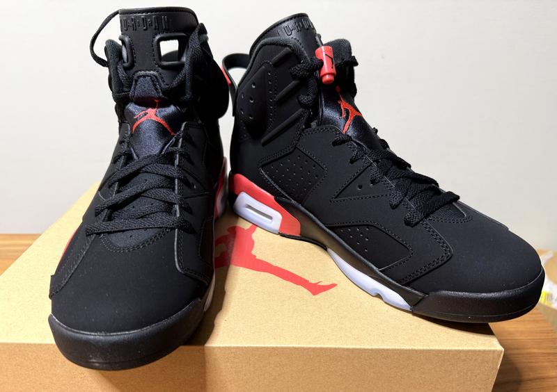 JORDAN BRAND AIR JORDAN 6 RETRO BLACK/LT CRIMSON（ジョーダン