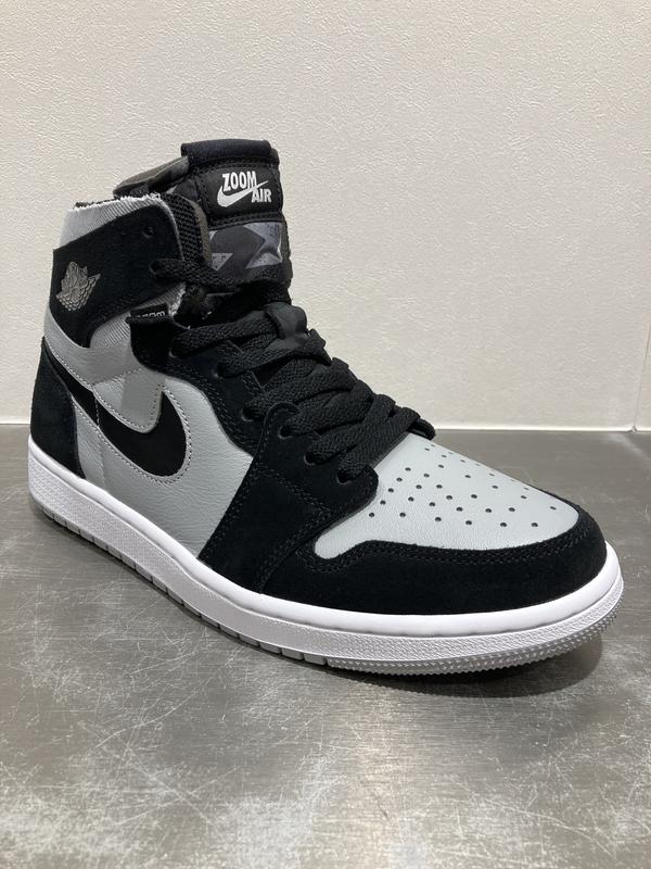 JORDAN BRAND AIR JORDAN 1 ZOOM AIR CMFT BLACK/WHITE-LT SMOKE GREY 