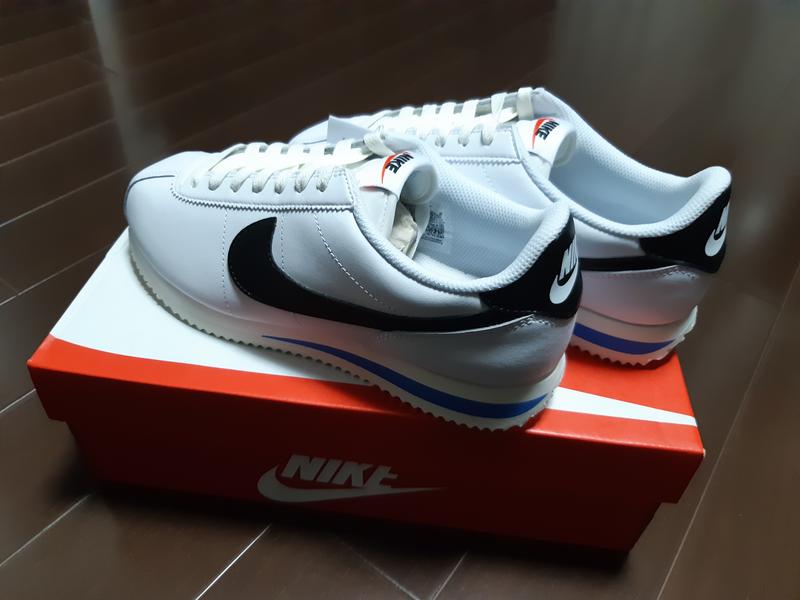 NIKE CORTEZ WHITE/BLACK-LT PHOTO BLUE-SAIL 23HO-I