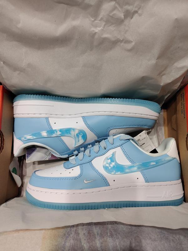 NIKE WMNS AIR FORCE 1 '07 LX WHITE/CELESTINE BLUE-BLUE CHILL 22FA-I