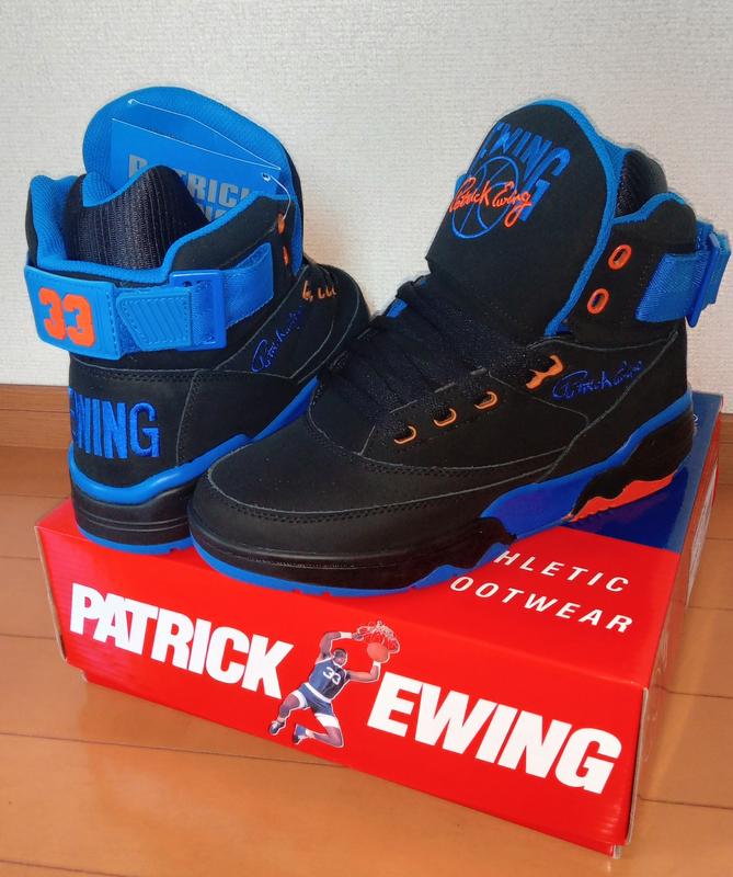 EWING 33 HI LEATHER Black/Royal/Orange（ユーイング 33 ハイレザー
