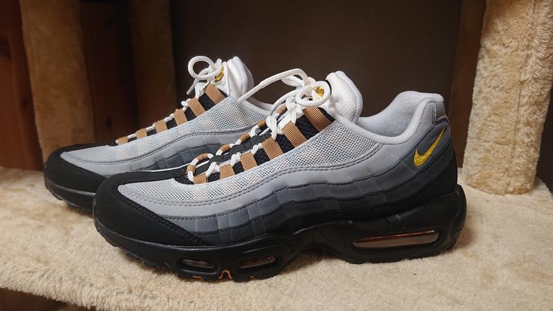 NIKE AIR MAX 95 WHITE/YELLOW STRIKE-WOLF GREY-COOL GREY 23SU-I