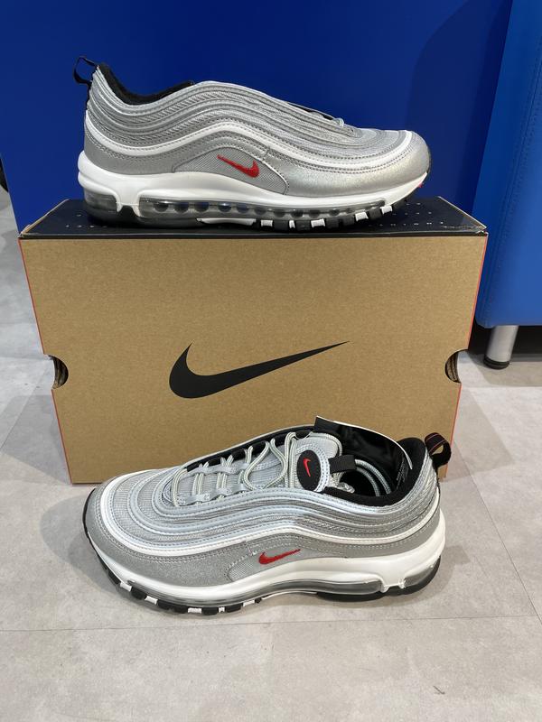 NIKE AIR MAX 97 OG METALLIC SILVER/UNIVERSITY RED-BLACK 22HO-I