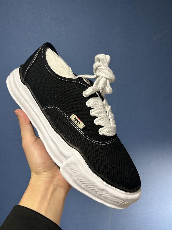 MAISON MIHARA YASUHIRO BAKER CANVAS LOW ブラック（メゾン