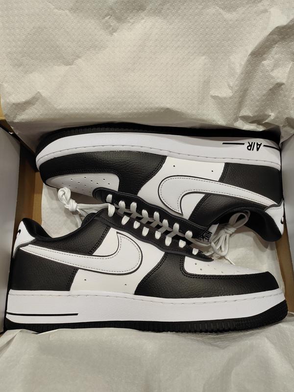 NIKE AIR FORCE 1 07 QS レザースニーカー ブラック 黒 白