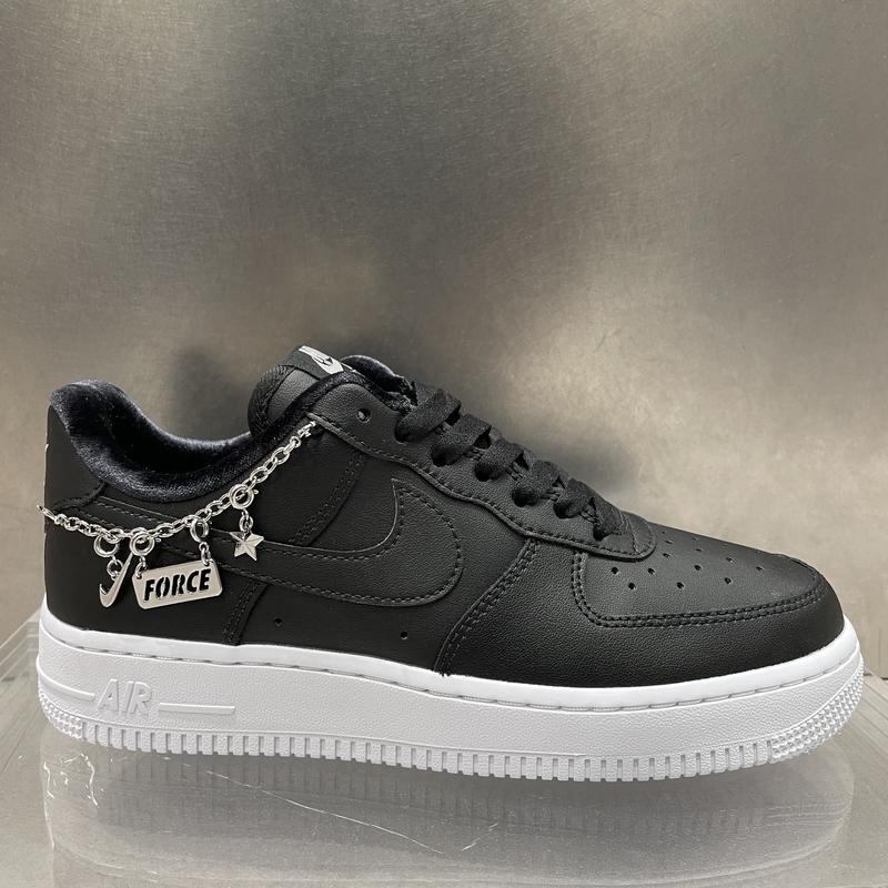 NIKE WMNS AIR FORCE 1 '07 LX BLACK/BLACK-METALLIC SILVER-FLT