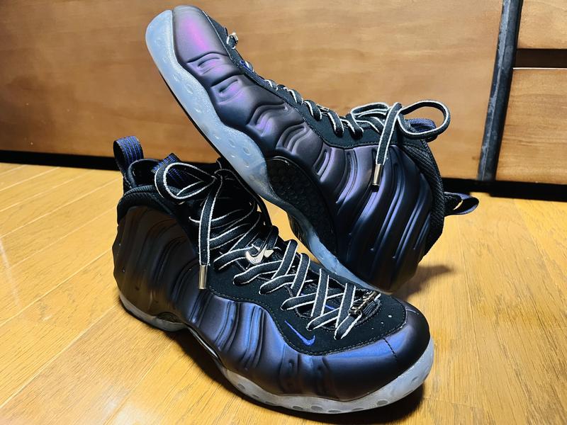 NIKE AIR FOAMPOSITE ONE BLACK/VARSITY PURPLE-BLACK（ナイキ
