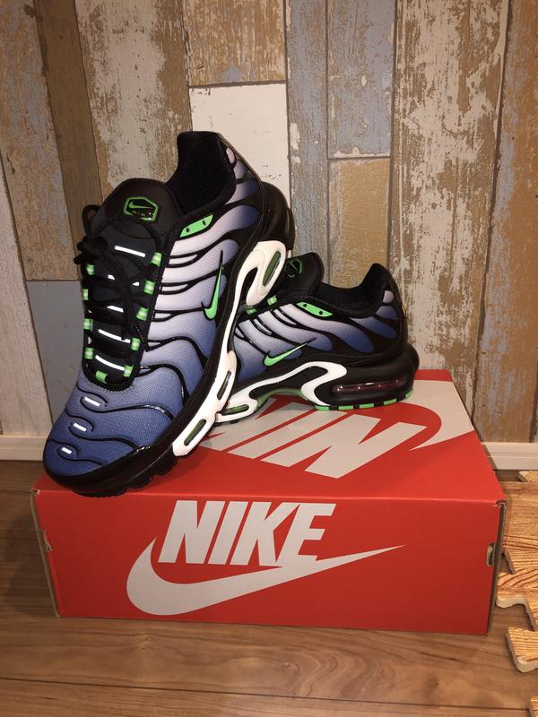 NIKE AIR MAX PLUS BLACK/SCREAM GREEN-WHITE-DEEP ROYAL 23SU-I