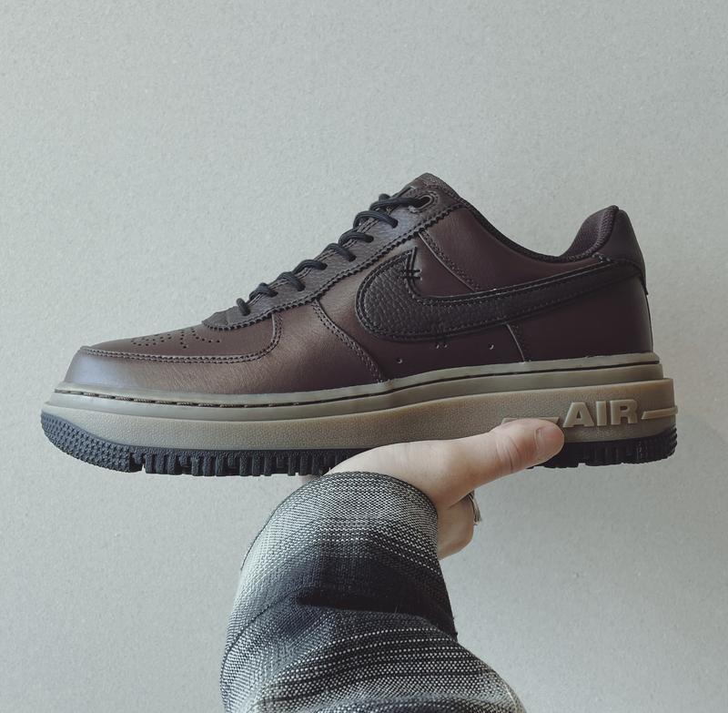 NIKE AIR FORCE 1 LUXE BROWN BASALT/BROWN BLACK GUM DARK BROWN SP I