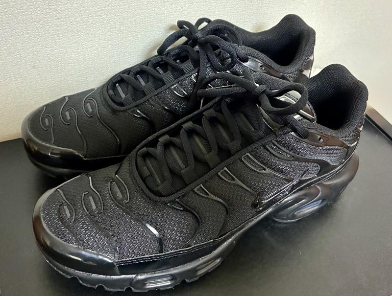 Nike Air Max Plus ブラックスニーカー NIKE AIR MAX PLUS BLACK/BLACK-BLACK（ナイキ エア マックス