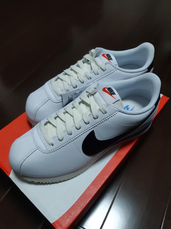 NIKE CORTEZ WHITE/BLACK-LT PHOTO BLUE-SAIL 23HO-I