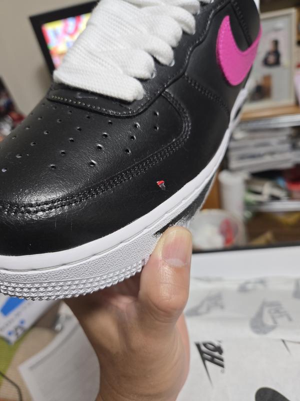 NIKE AIR FORCE 1 '07 / PARANOISE BLACK/NEW EMERALD-PINKFIRE NIKE AIR FORCE 1 '07 / PARANOISE BLACK/NEW EMERALD-PINKFIRE