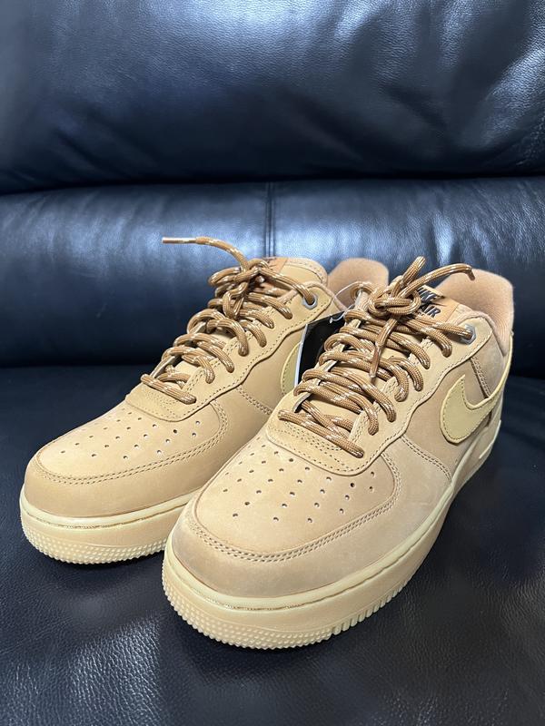 NIKE AIR FORCE 1 '07 WB FLAX/WHEAT-GUM LIGHT BROWN-BLACK 23HO-I