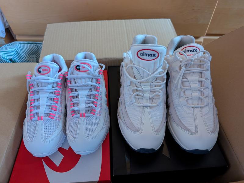 NIKE W AIR MAX 95 VAST GREY/HYPER PINK-PURE PLATINUM（ナイキ