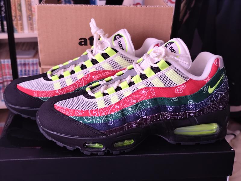 NIKE AIR MAX 95 SP SAIL/VOLT-UNIVERSITY RED-SPORT GREEN（ナイキ