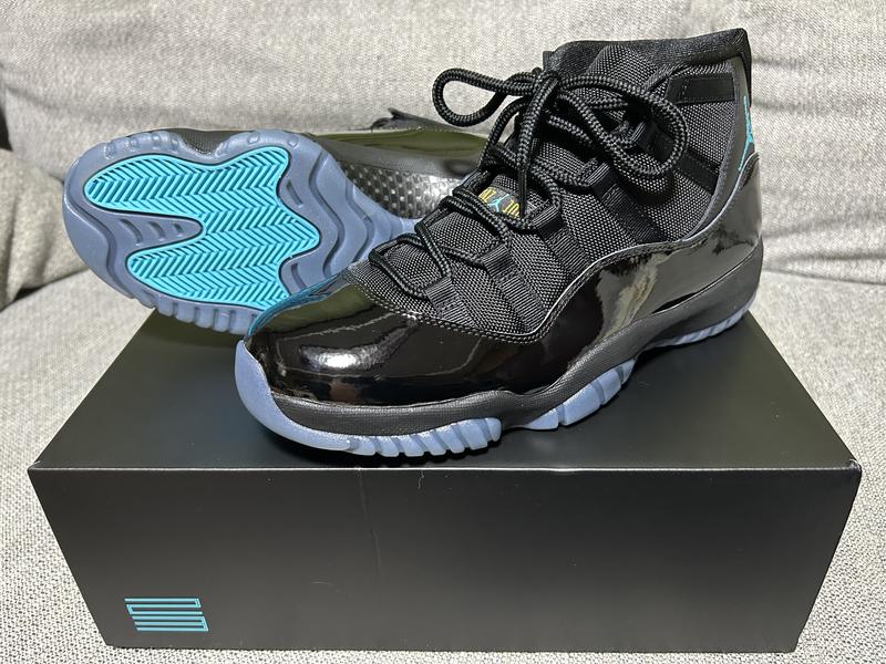 JORDAN BRAND AIR JORDAN 11 RETRO BLACK/GAMMA BLUE-BLACK-VARSITY