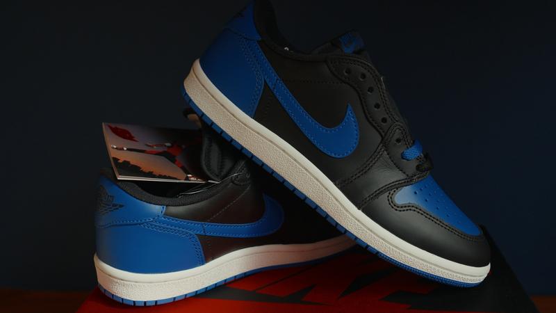 靴/バッグ Air Jordan 1 Low '85 "Black and  Blue" AIR JORDAN 1 LOW '85 'Black and Royal Blue' ｜ FLY BASKETBALL