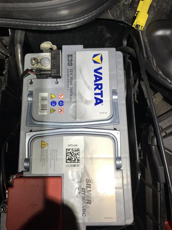 Varta E39 Agm Silver Stop Start Car Battery (570 901 076) (uk096