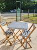 Ma nouvelle table de jardin et ses chaises
