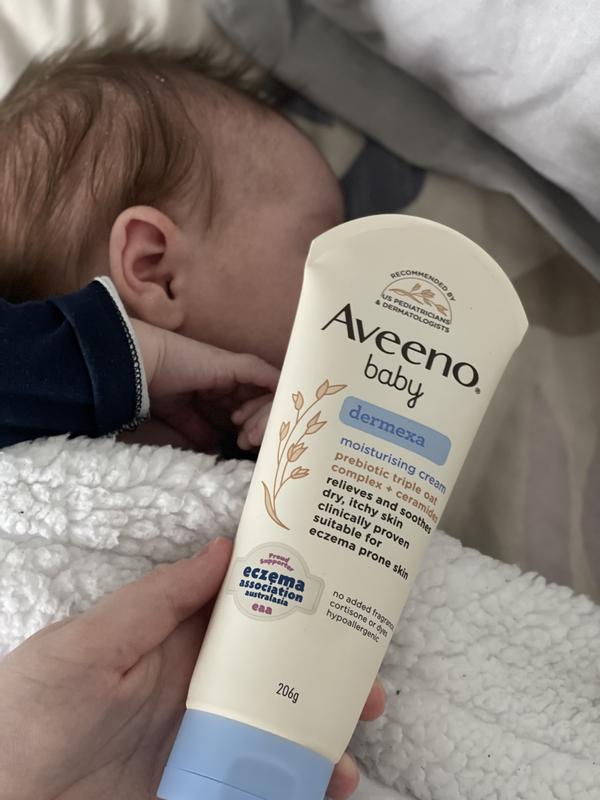 Aveeno baby dermexa moisturising cream clearance for eczema prone skin 206g