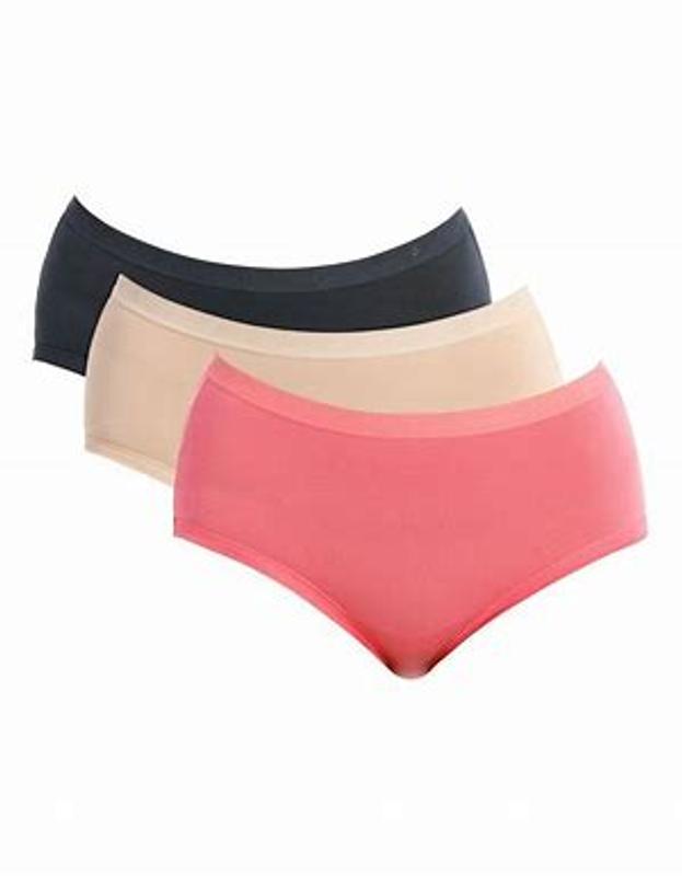 Bonds Satin Touch Cottontails Midi Brief W019O Shell Womens