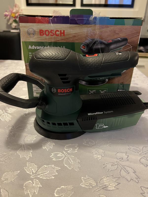 Bosch Home and Garden Ponceuse excentrique sans fil Bosch - Advancedorbit  18 (Livré sans batterie ni chargeur, avec accessoires)