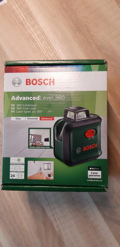 Bosch AdvancedLevel 360 niveau laser en croix 360° + trépied