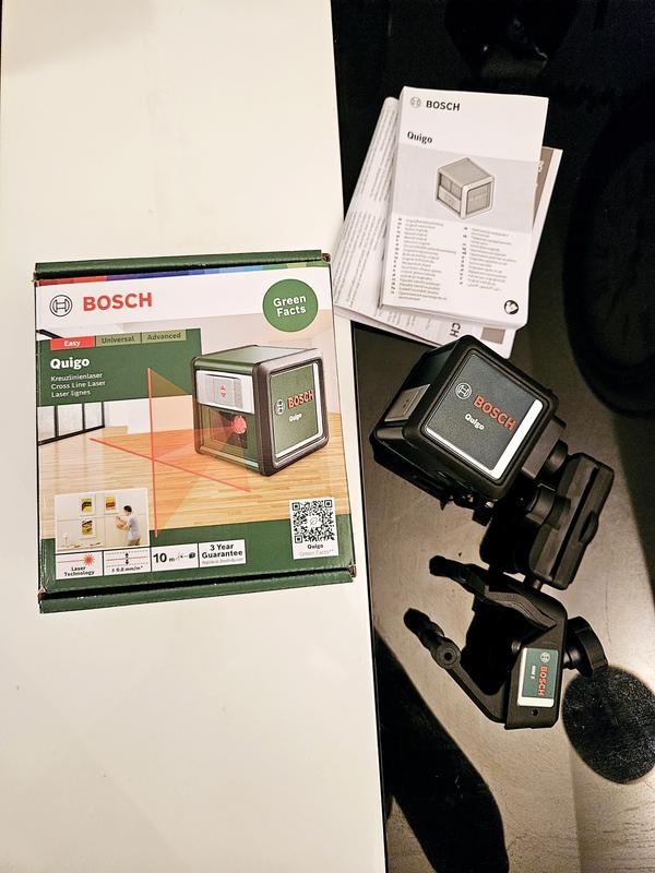 Laser lignes Quigo de Bosch avec pince universelle MM 2 (alignement