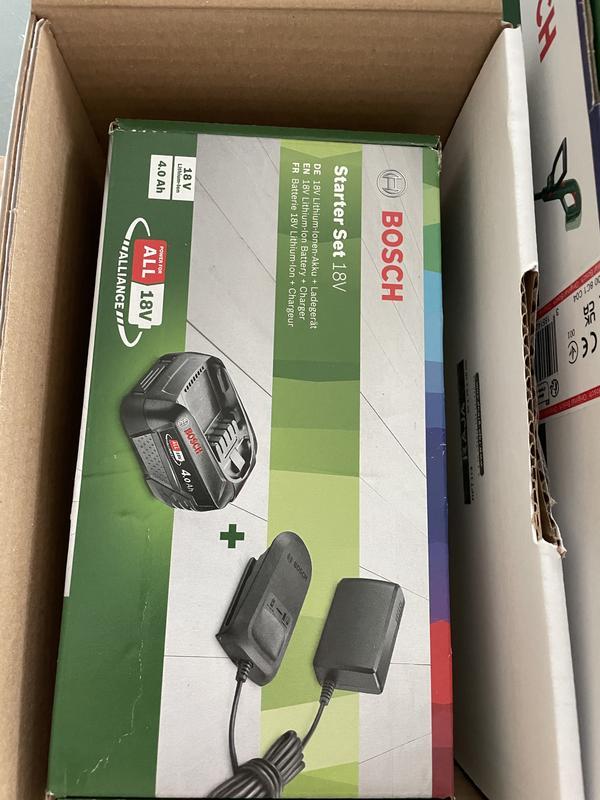 Kit Démarrage Bosch 18V - Batterie Lithium-Ion 4.0Ah + Chargeur Rapide - Compatible POWER FOR ALL - Pour Outils Sans Fil