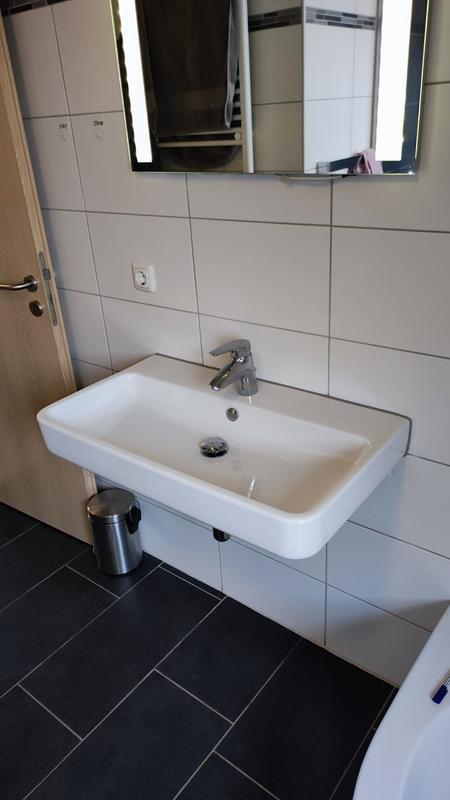 Wastafel van solid surface met nis - Wit - 40 cm - PUMORI - Koop nu goedkoop online