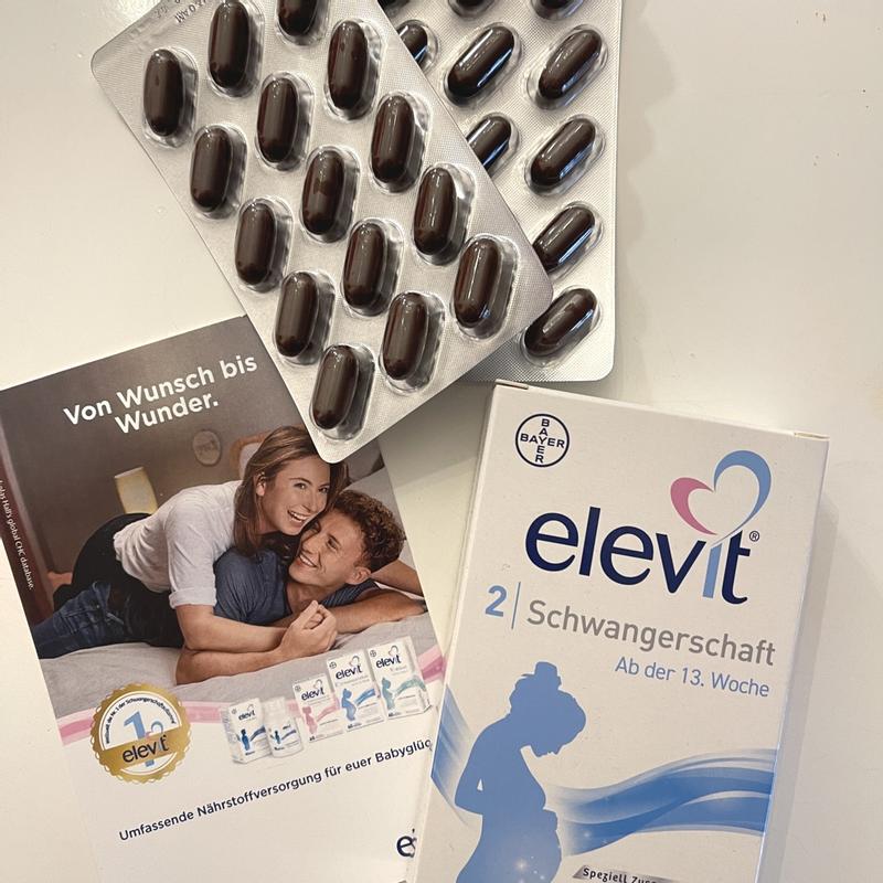 Elevit 2 Grossesse - 60 Capsules Molles Pour Femmes Enceintes, PZN 11865950, Neuf Et Scellé