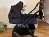 Seat mode, fully reclined, newborn insert