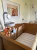Position of only place it fits on cot (either end)