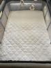 The foldable mattress kind of comes in but will probably be okay when washed several times
