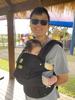 Daddy baby wearing